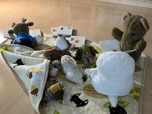 新聞紙テントdeぬいぐるみおとまり会