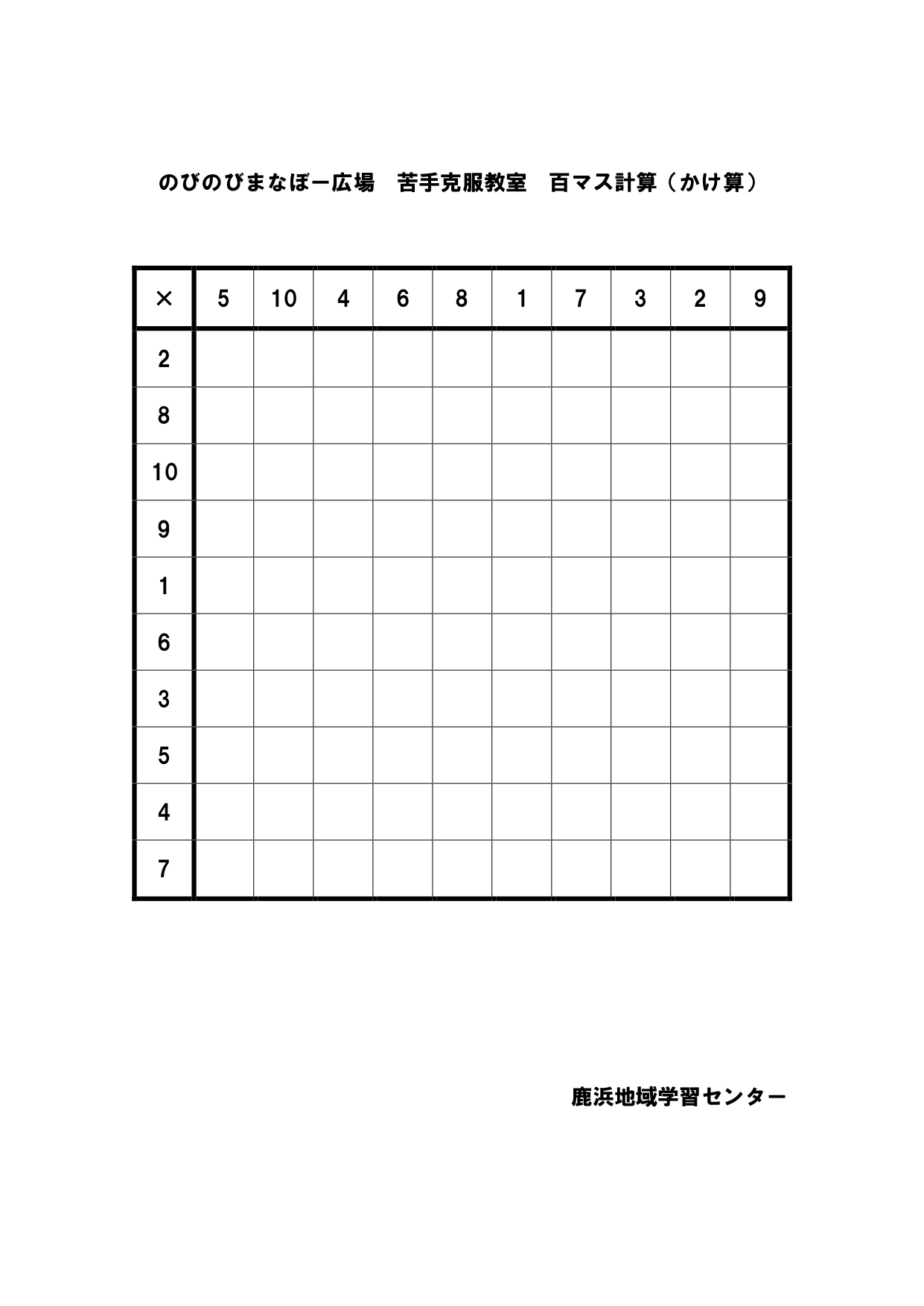 講座案内 足立区鹿浜地域学習センター 図書館